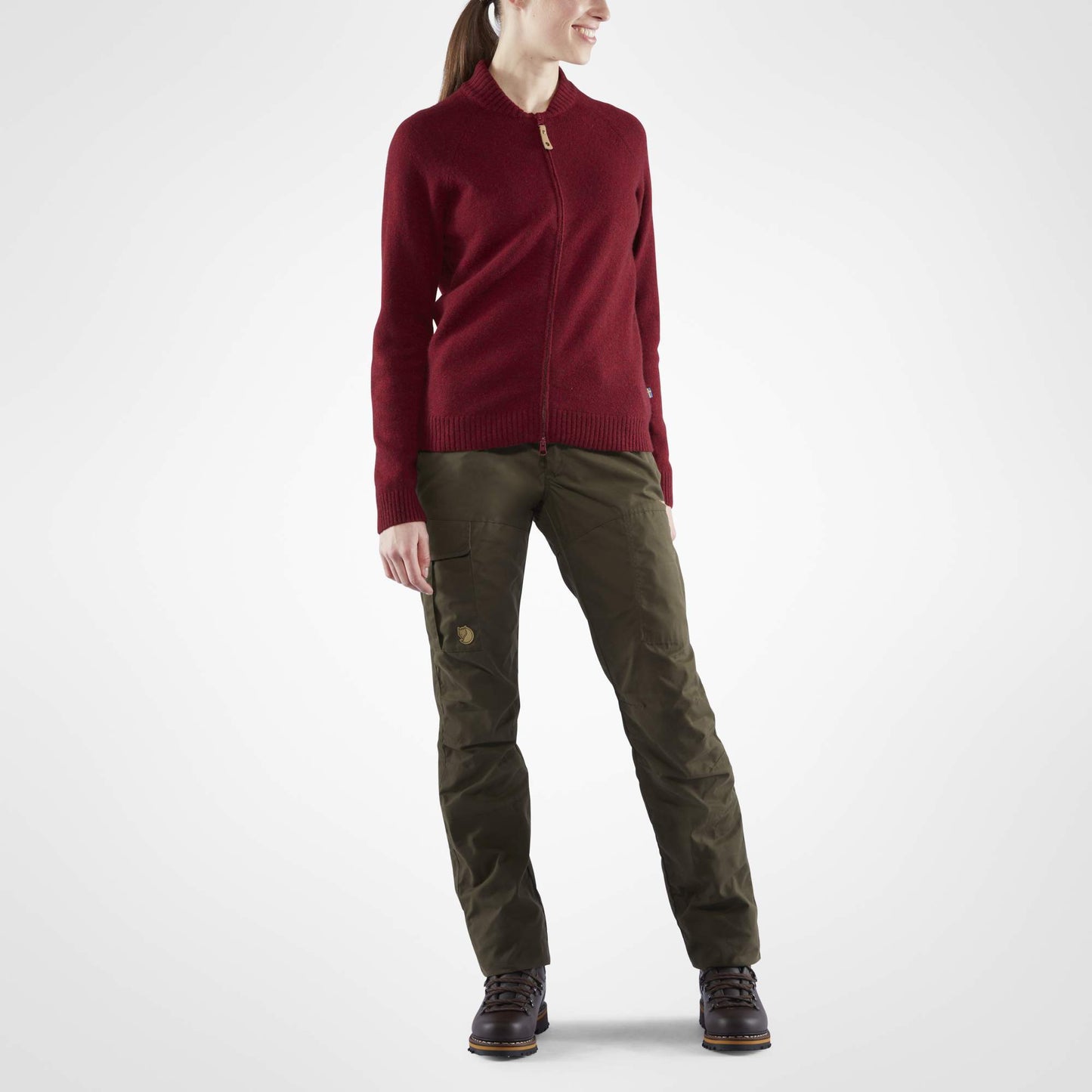 FJÄLLRÄVEN KARLA PRO WINTER TROUSERS W Damen - Trekkinghose Oliv-dunkelgrün