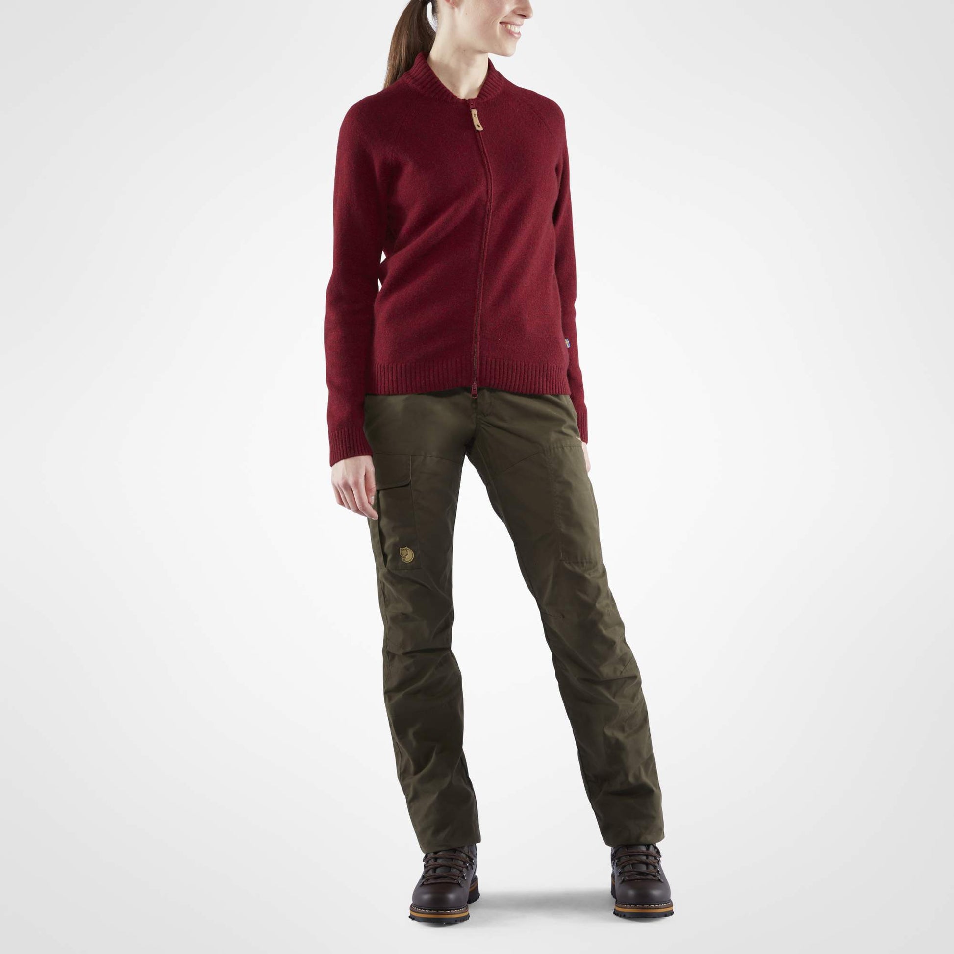 FJÄLLRÄVEN KARLA PRO WINTER TROUSERS W Damen - Trekkinghose Oliv-dunkelgrün
