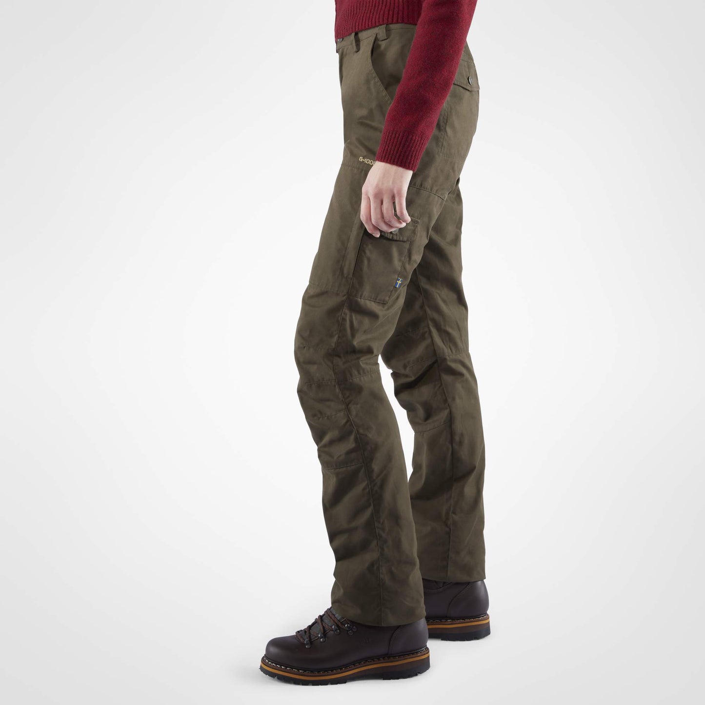 FJÄLLRÄVEN KARLA PRO WINTER TROUSERS W Damen - Trekkinghose Oliv-dunkelgrün