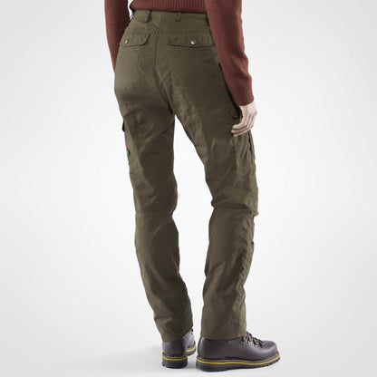 FJÄLLRÄVEN KARLA PRO WINTER TROUSERS W Damen - Trekkinghose Oliv-dunkelgrün