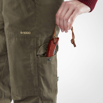 FJÄLLRÄVEN KARLA PRO WINTER TROUSERS W Damen - Trekkinghose Oliv-dunkelgrün